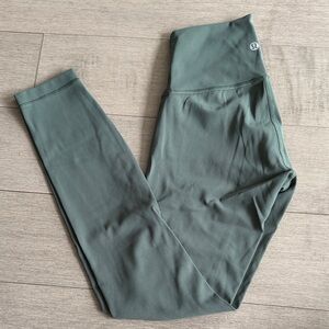 Lululemon 7/8 High Rise Sage Green Leggings